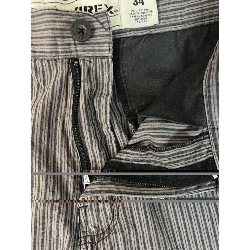 Avirex men's 34 skater board shorts Striped‎ Cotton Grunge Streetwear Sporty - Picture 5 of 5